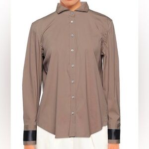 Brunello Cucinelli Taupe Button-Down Shirt